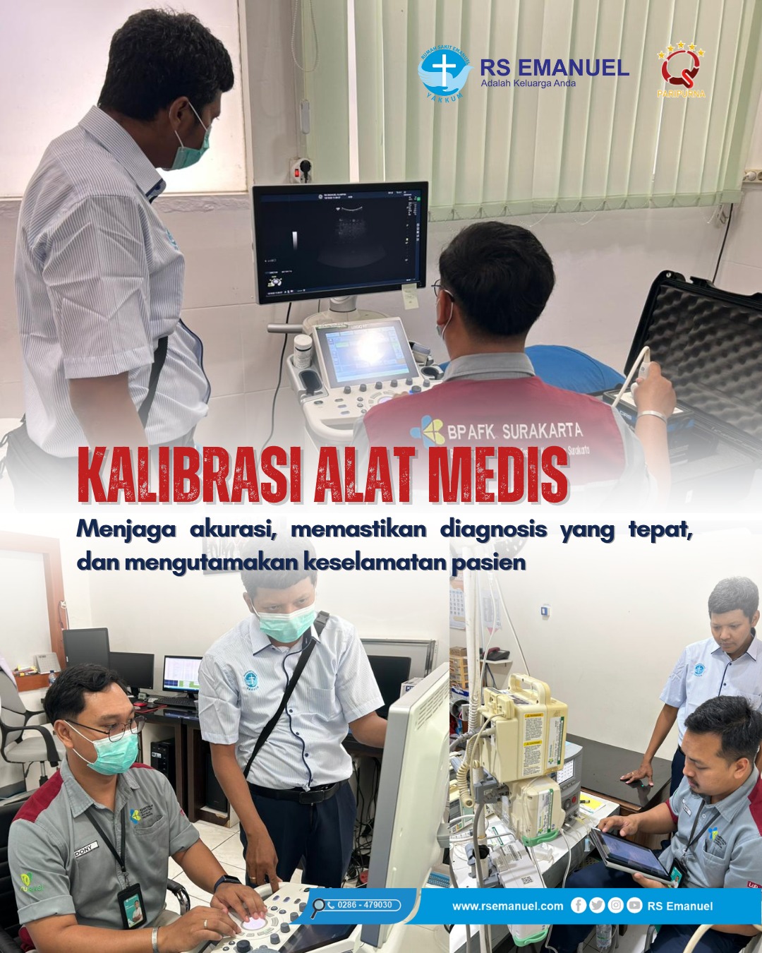 RS Emanuel Pastikan Akurasi Diagnosa Melalui Program Kalibrasi Alat Kesehatan Rutin