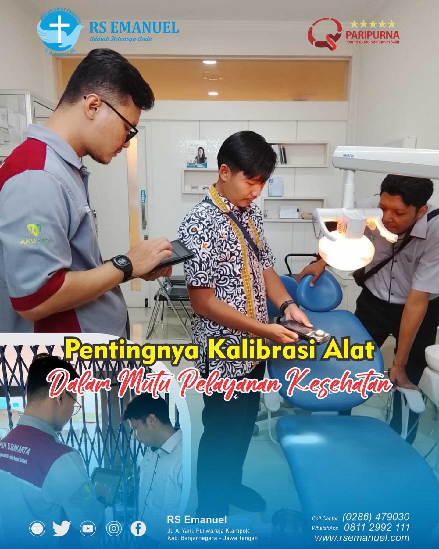 Diagnosa Tepat Dimulai dari Kalibrasi Alat Kesehatan di RS Emanuel