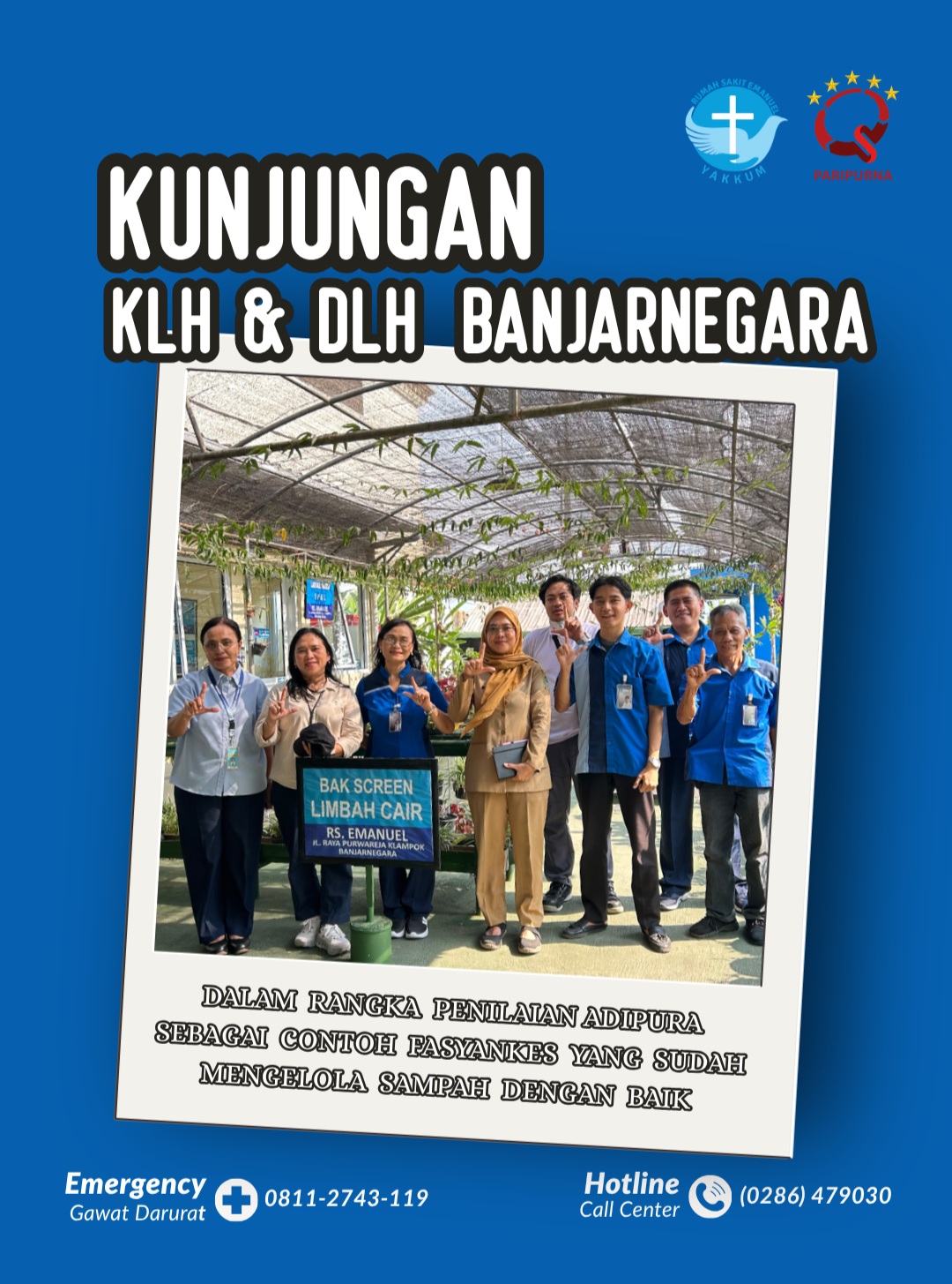 Kunjungan KLH dan DLH, Semangat Baru RS Emanuel dalam Menjaga Kelestarian Lingkungan